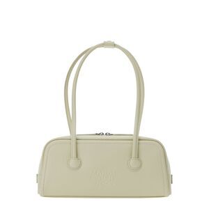 Margesherwood Women Shoulder Bag 'Soft Baguette' In White Leather For Women